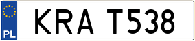 Trailer License Plate